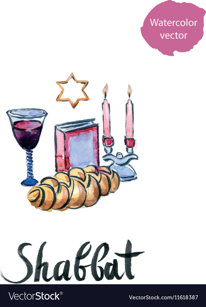 Shabbat Royalty Free Vector Image - VectorStock