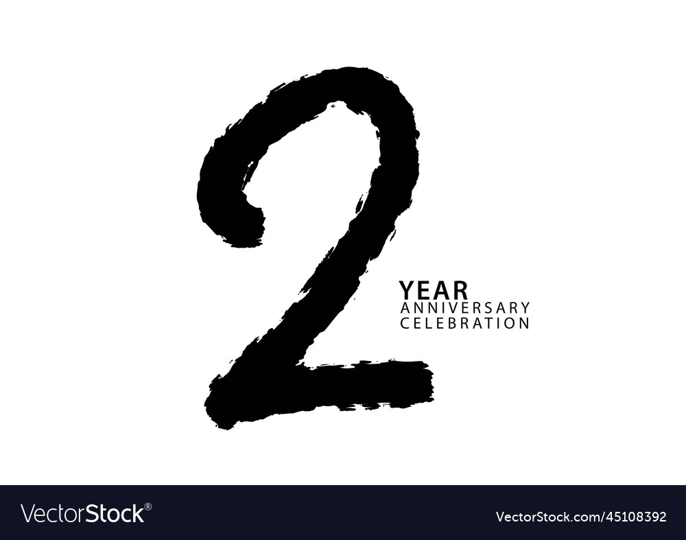 2 year anniversary celebration black color