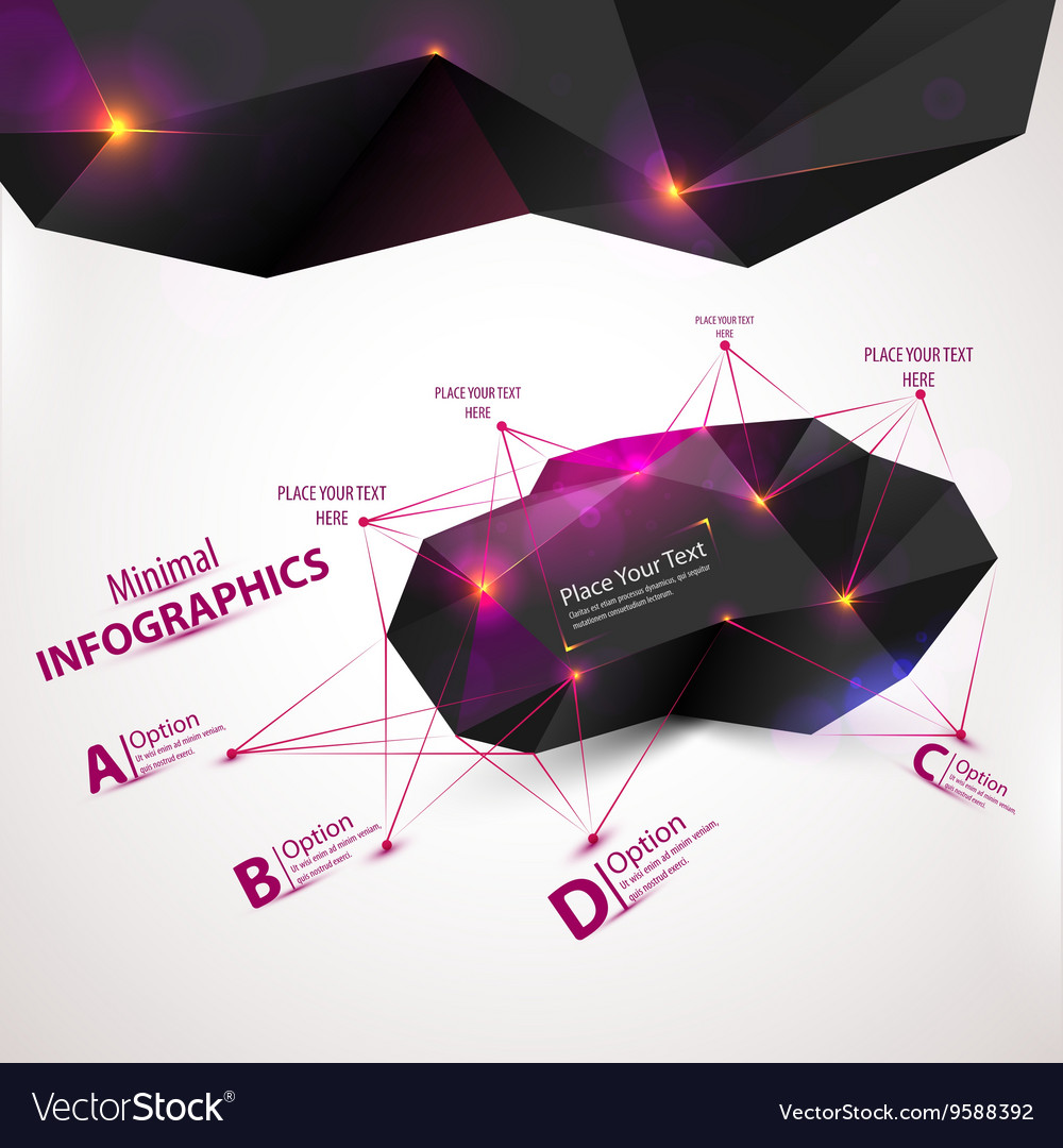 3d abstract mesh background with circles