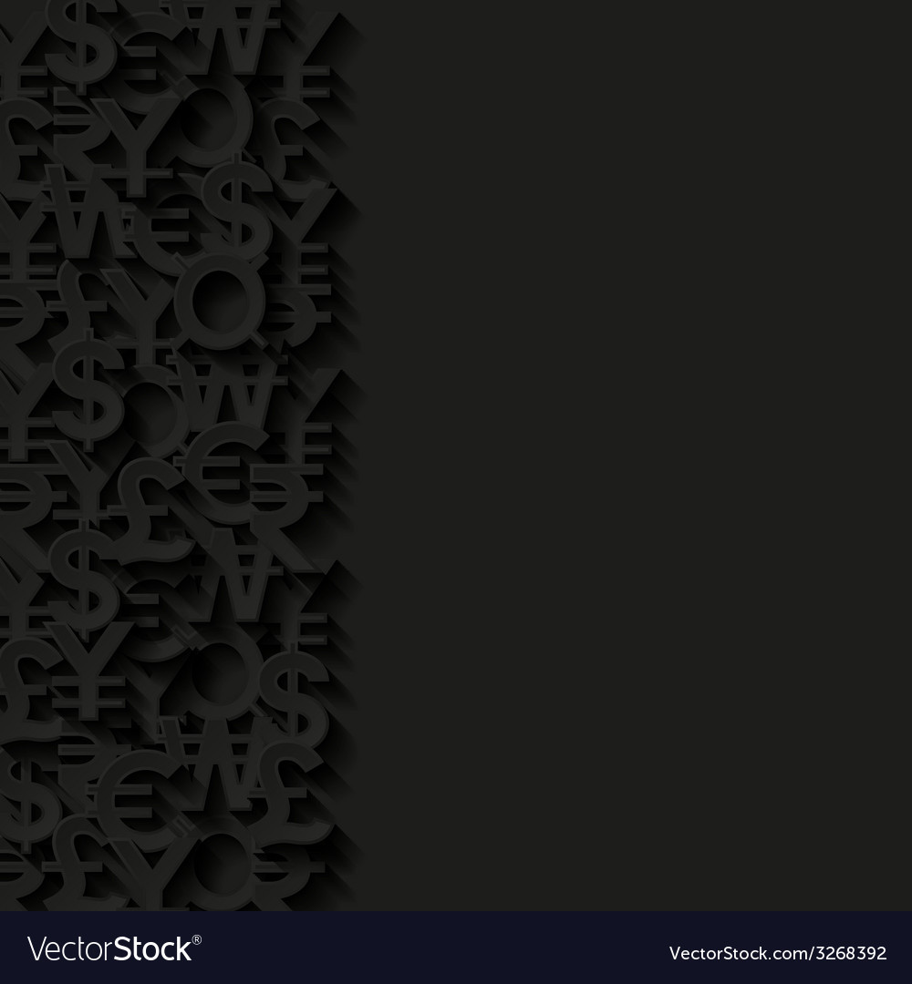 Abstract background with currency symbols
