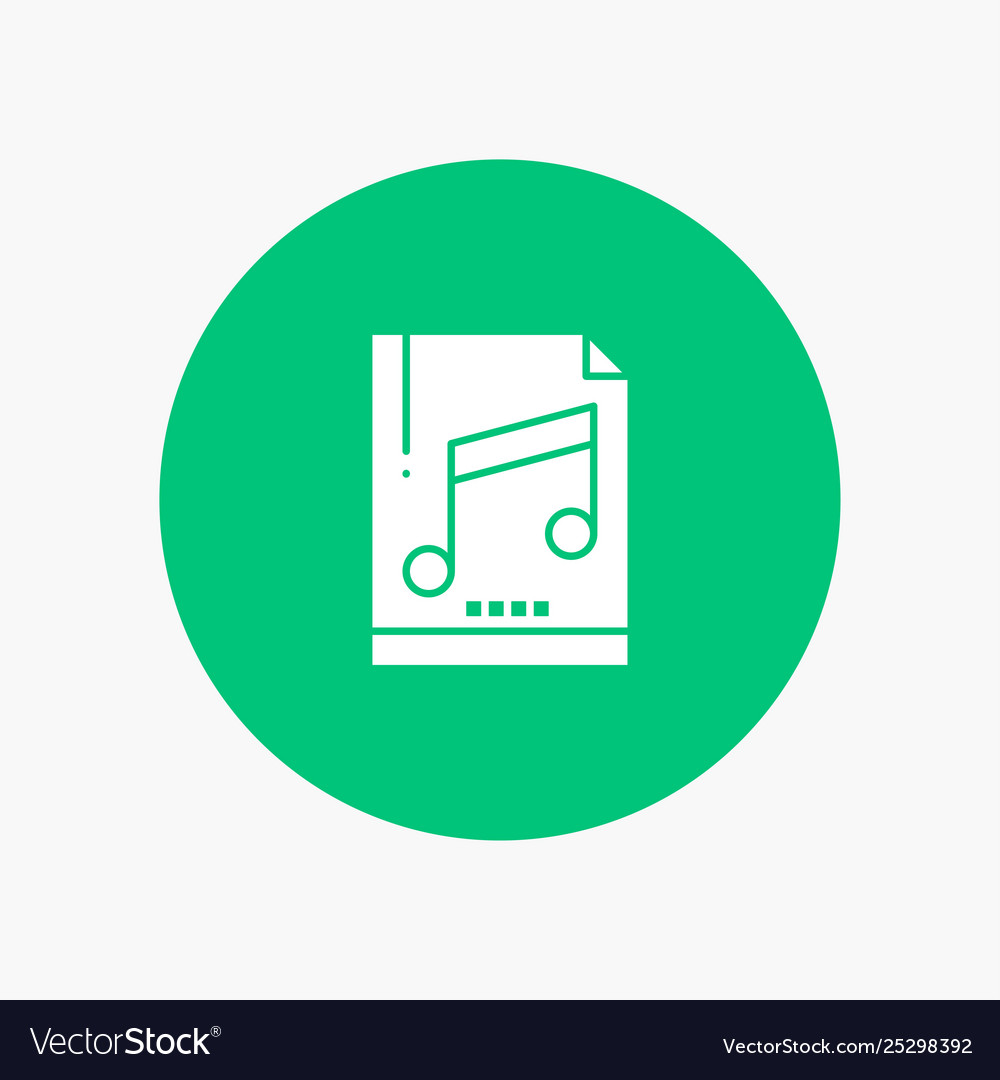 Audio computer file mp3 sample vector image Audio computer file mp3 sample