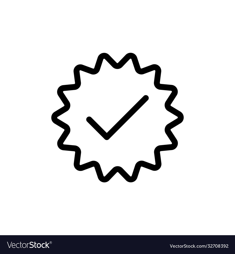 Checkmark icon accept linear check symbol correct