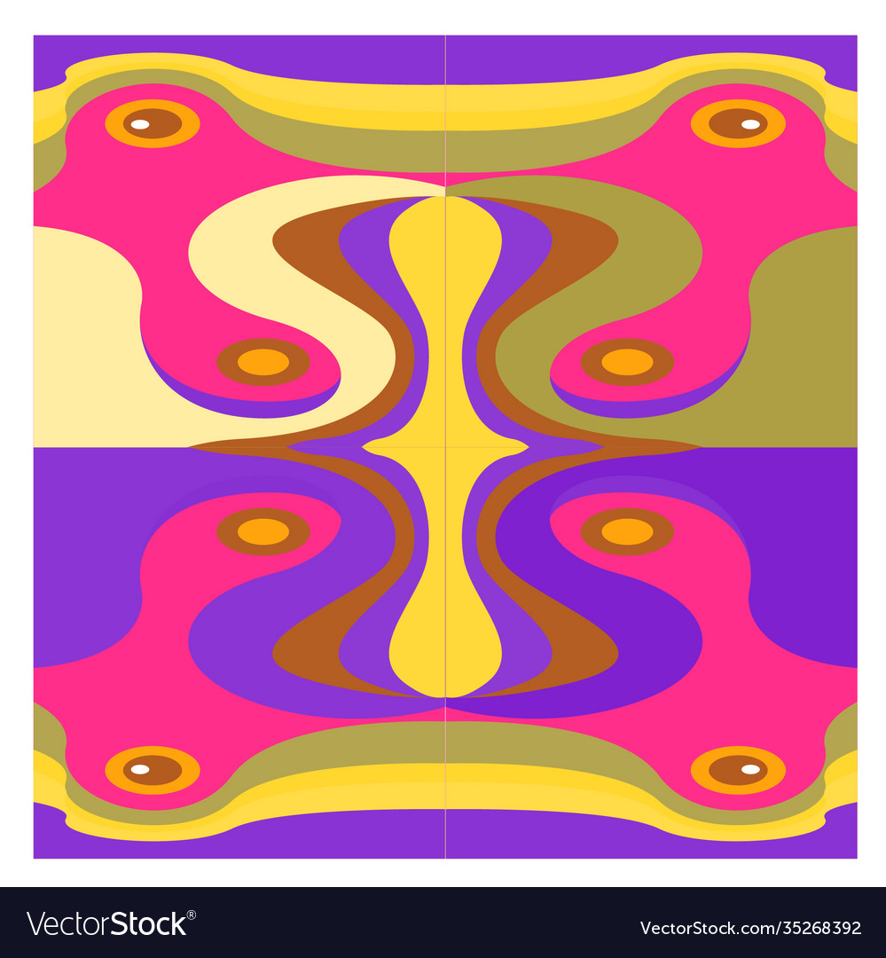 Colorful geometric and curve background pattern