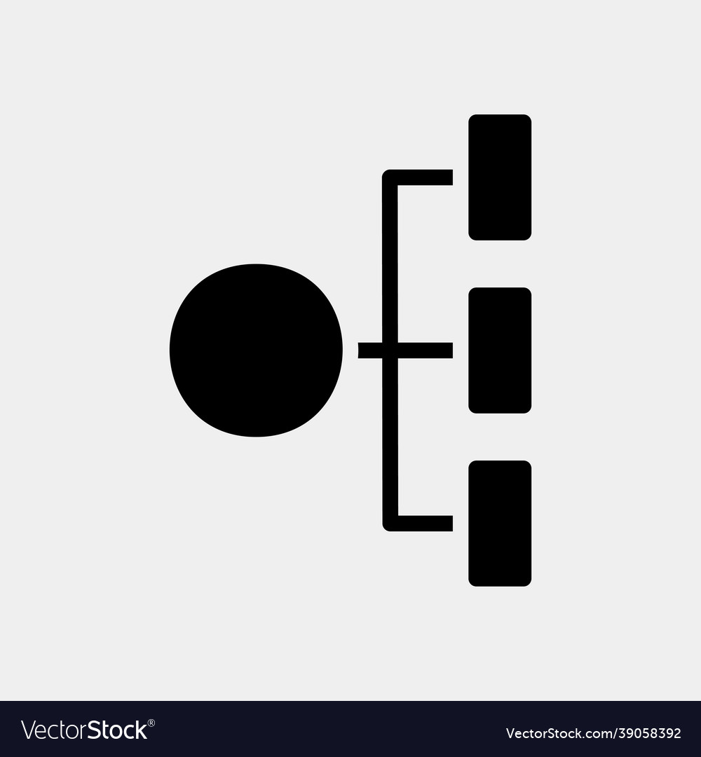 Diagram icon in solid style for any projects