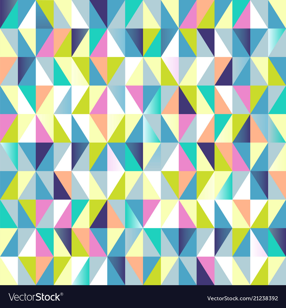 Geometric abstract seamless pattern colorful Vector Image