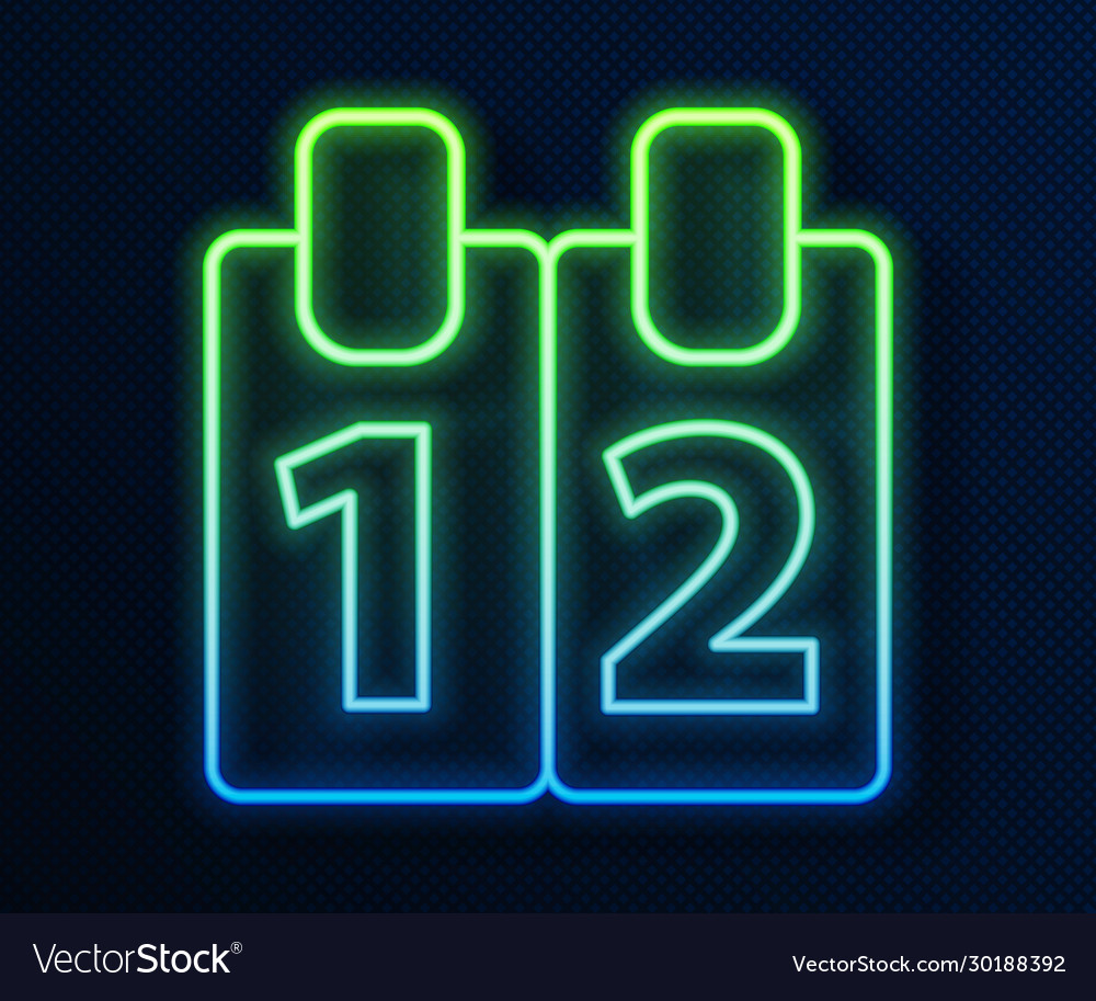 Glowing neon line mathematics function cosine icon vector image Glowing neon line mathematics function cosine icon