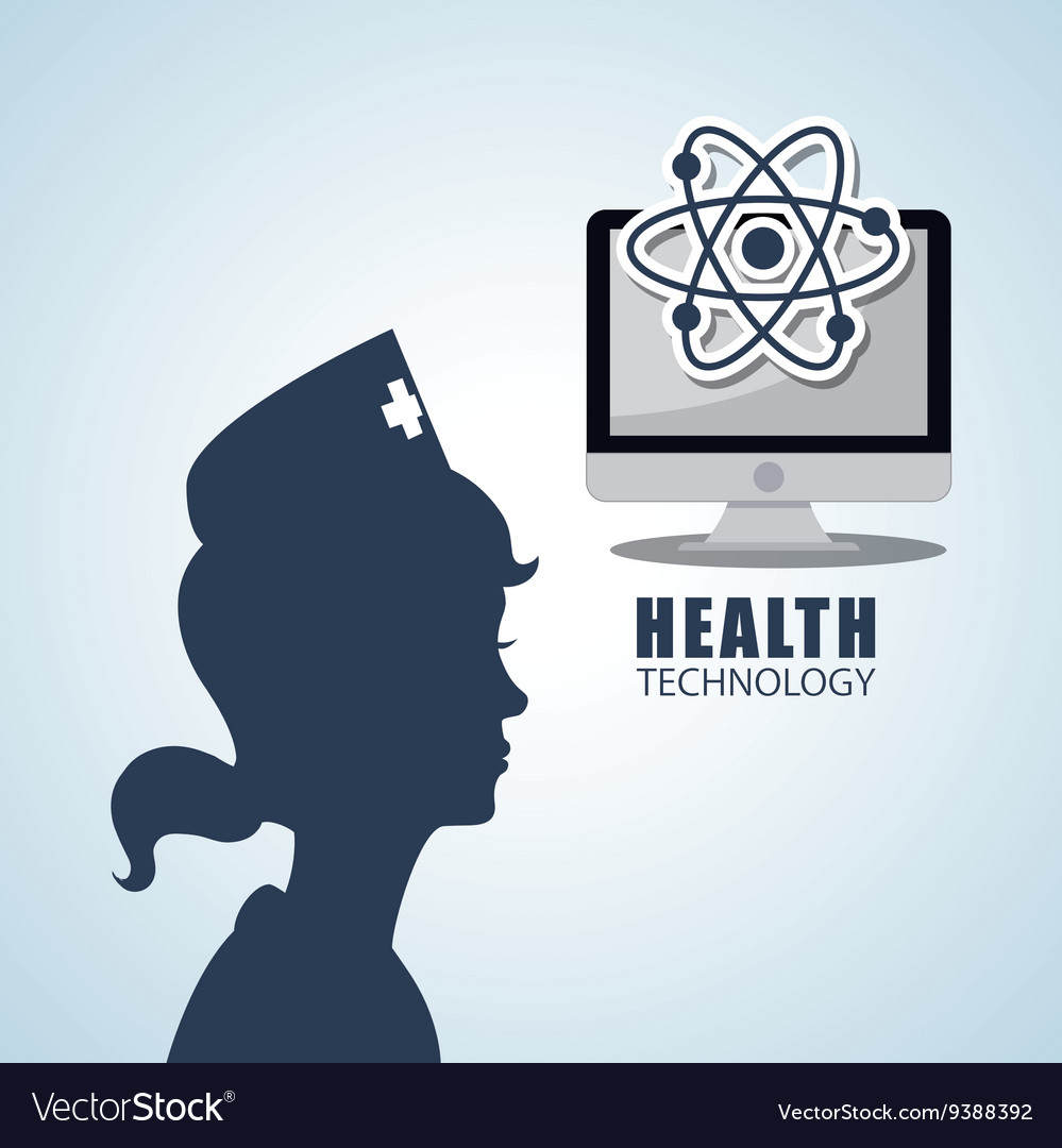 Health care design technology icon isolated