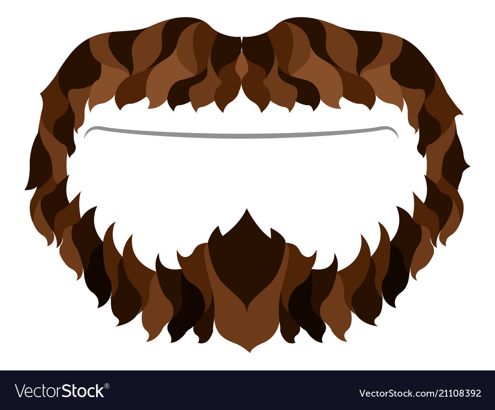 Hipster beard icon