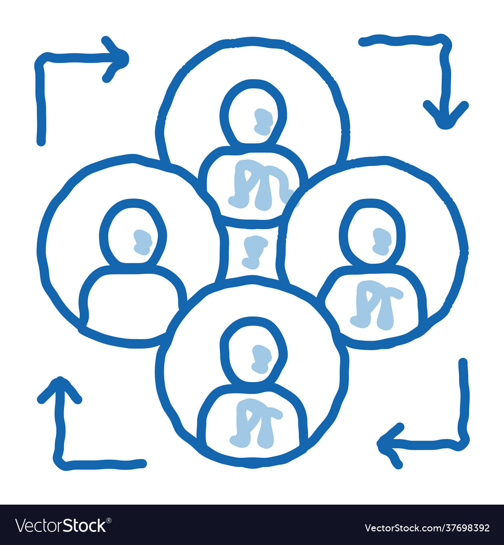 Menschliche Silhouetten und Pfeil agile Element
