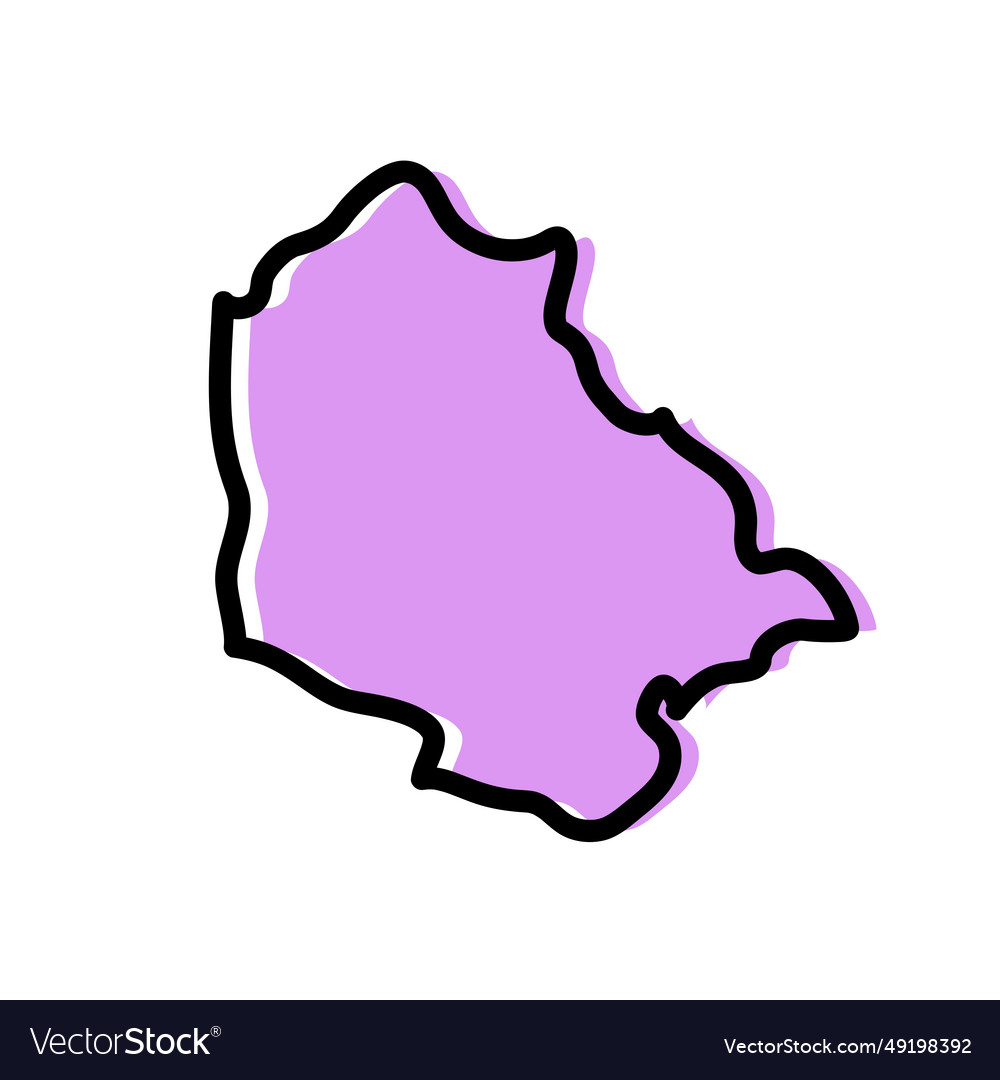 Jammu and kashmir indian state map Royalty Free Vector Image