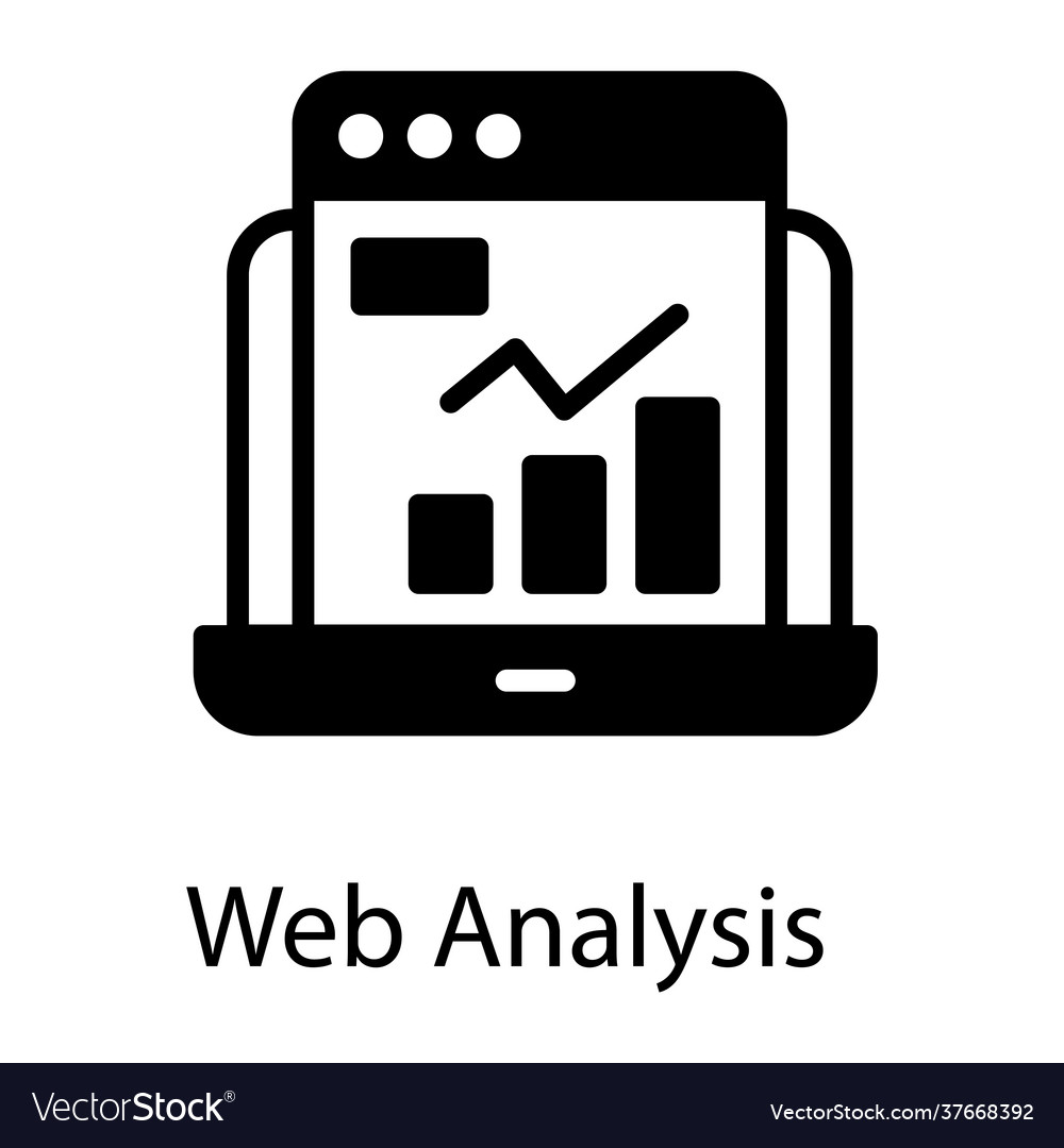 Web analysis Royalty Free Vector Image - VectorStock