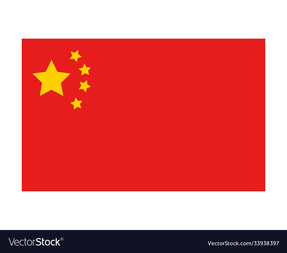 China flag icon design Royalty Free Vector Image