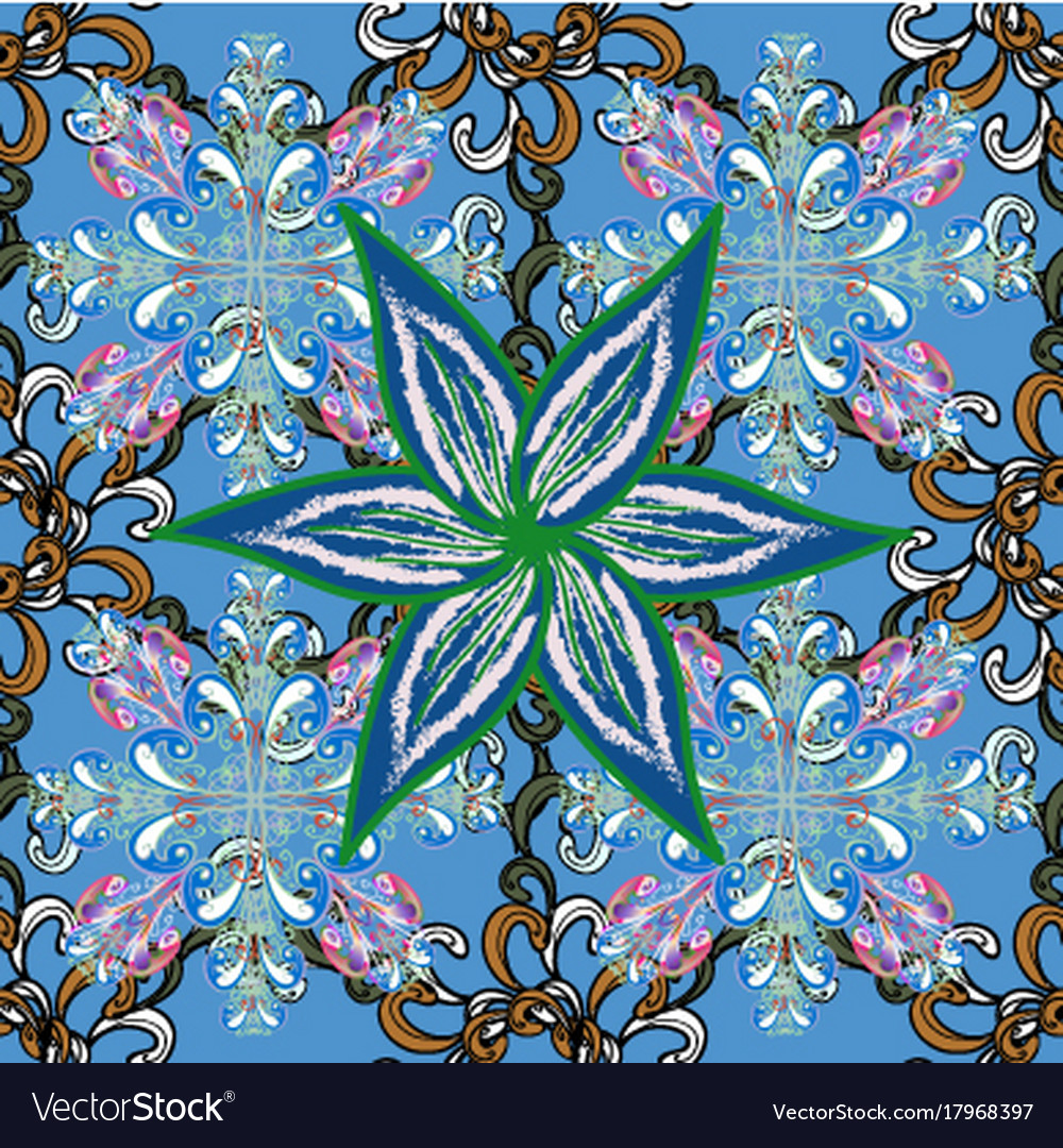 Colour spring theme seamless pattern background