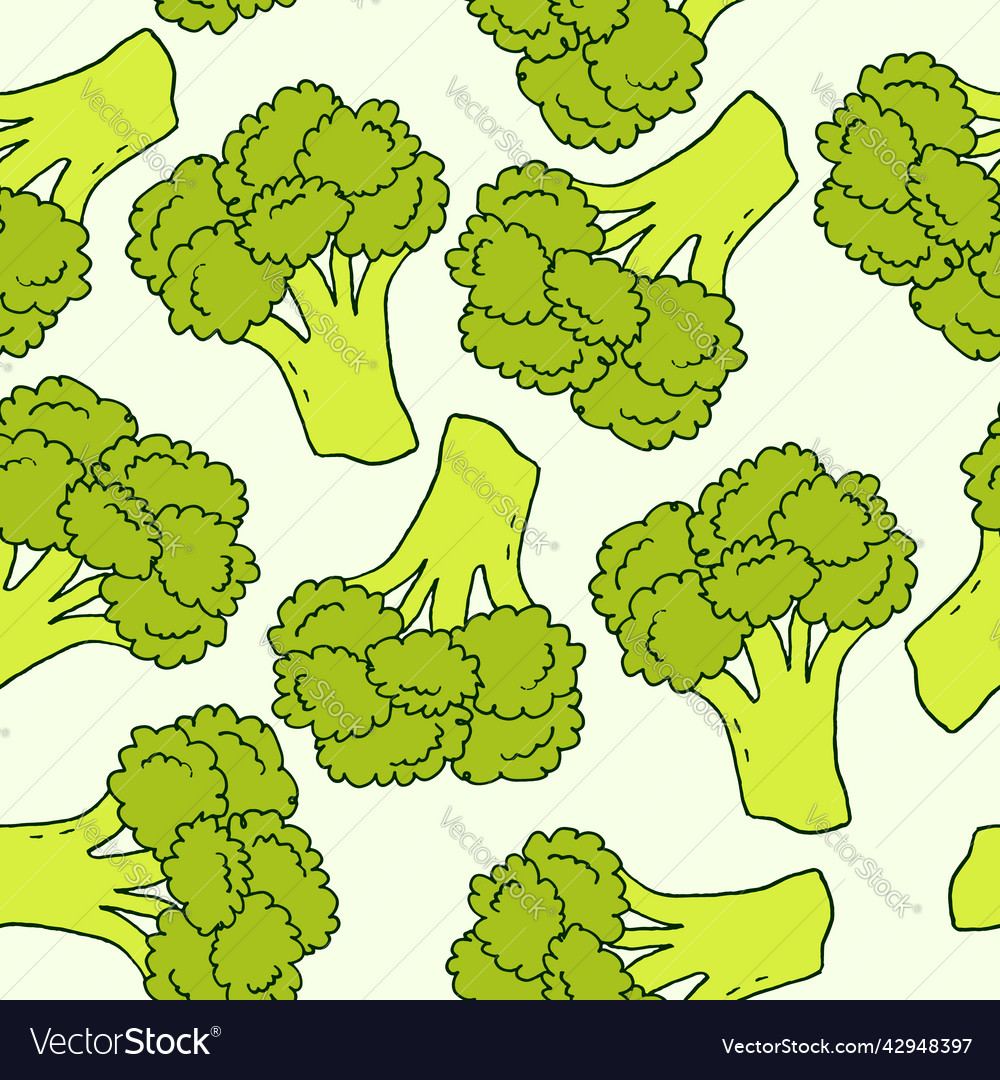 Fresh Broccoli & Cabbage Pattern