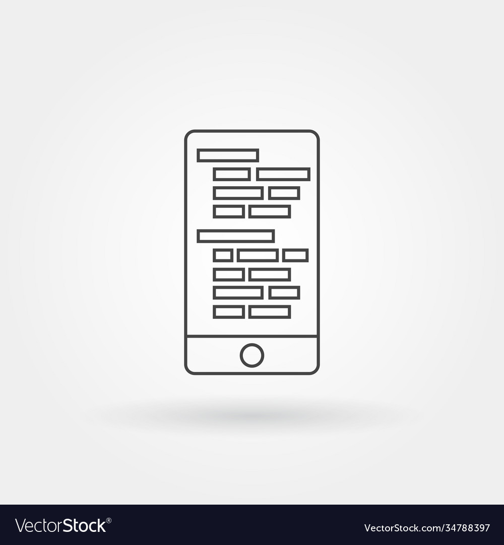 Mobile programming icon single isolated vector image Mobile programming icon single isolated