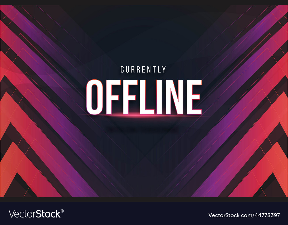 Offline twitch background with abstract shapes