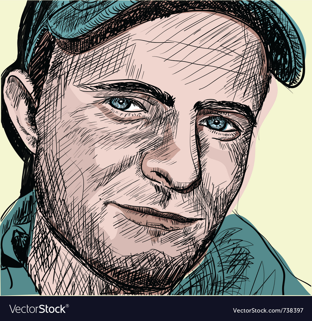 Portrait Of Young Man Royalty Free Vector Image Portrait Of Young Man Royalty Free Vector Image