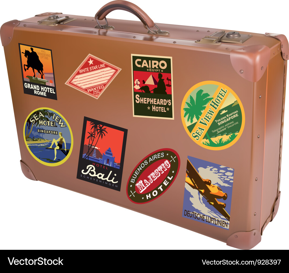 Suitcase Royalty Free Vector Image - VectorStock