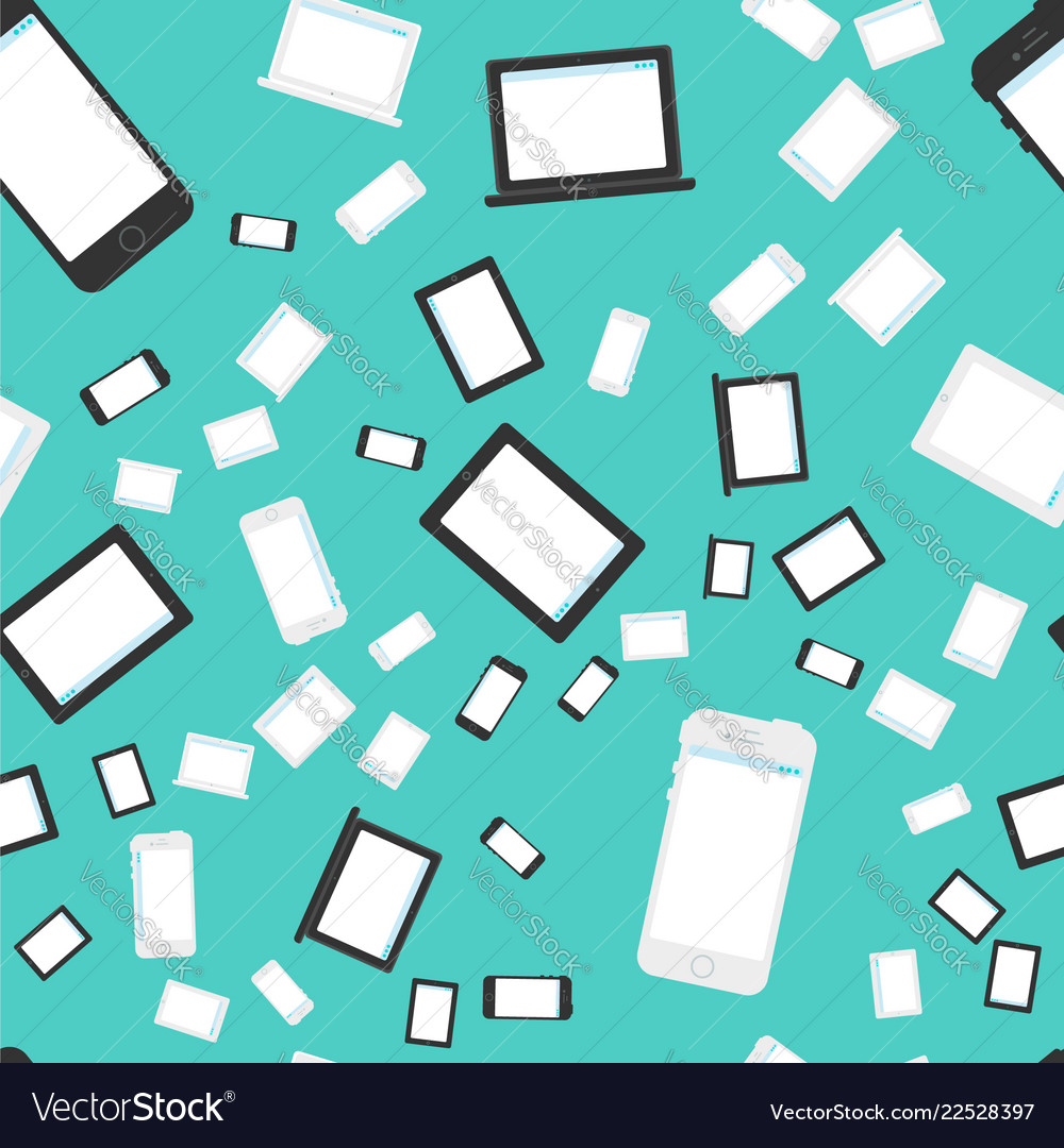 Technics and devices seamless pattern vector image Technics and devices seamless pattern