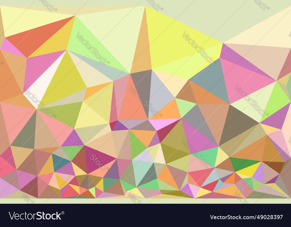 Triangulated colorful background