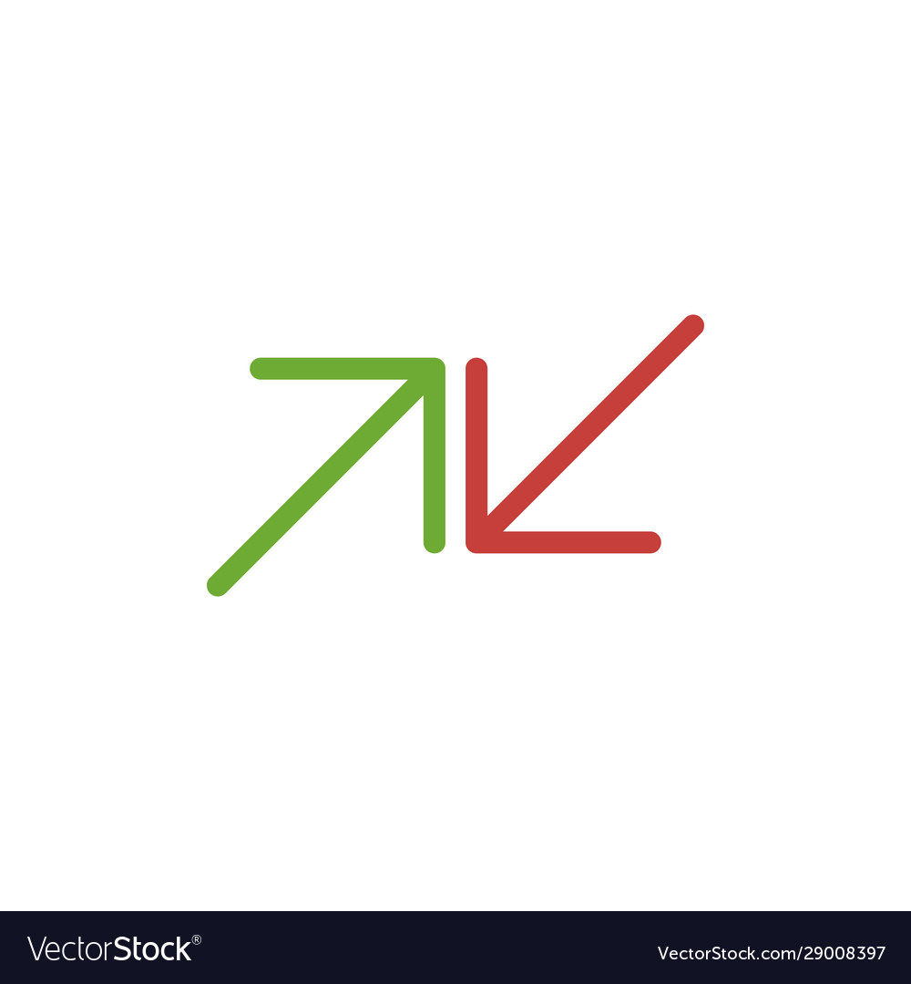 Two way arrows up and down web icon stock vector image Two way arrows up and down web icon stock