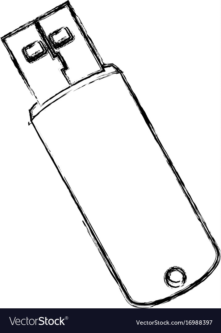 Usb memory isolated icon