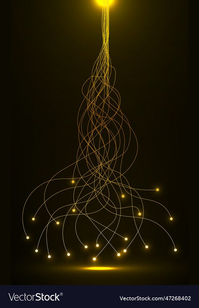 Abstract background with glowing wavy lines