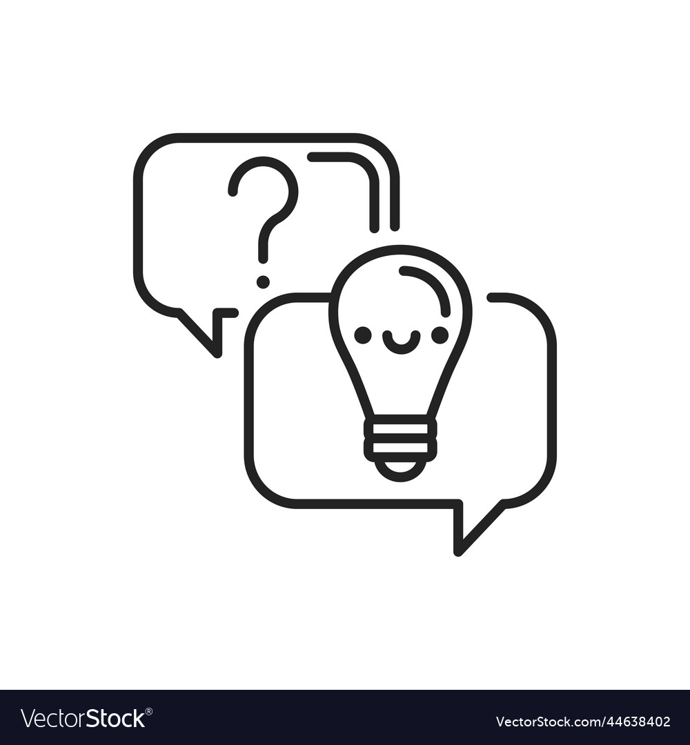 Answers on questions black icon custom video vector image Answers on questions black icon custom video