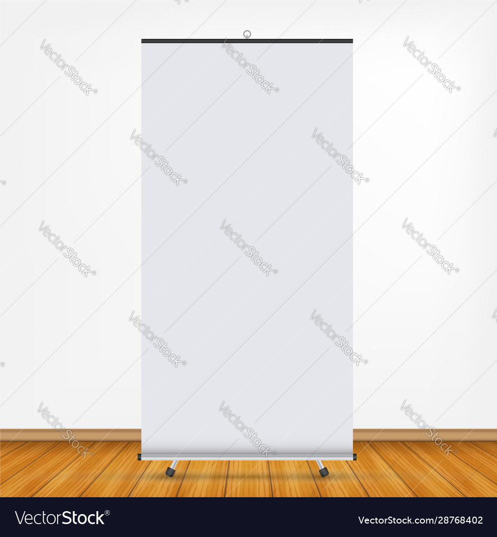 Blank roll-up banner display roll up stand