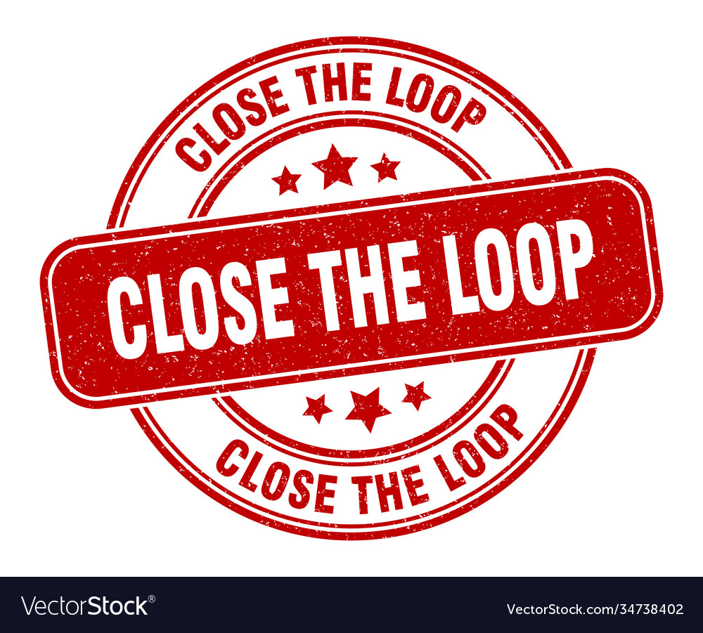 Close loop stamp label round