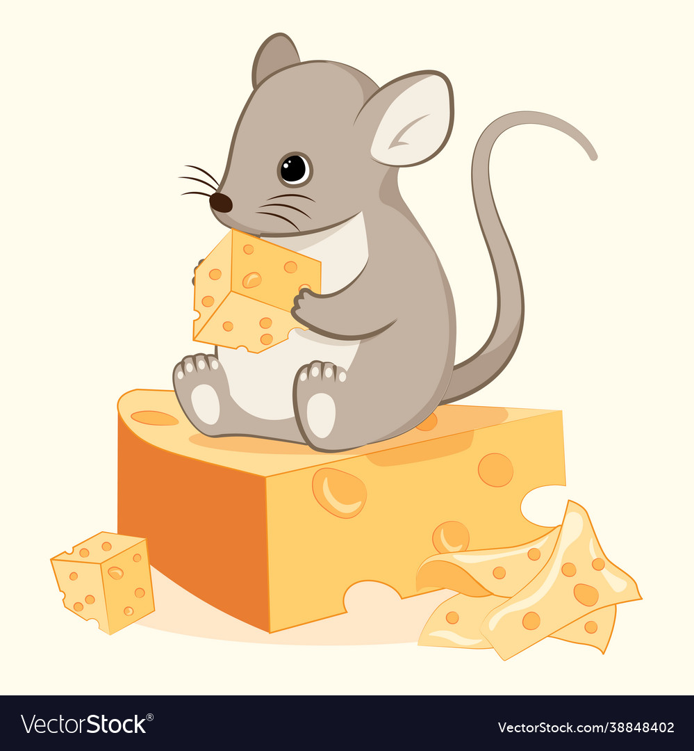 Cute cartoon mouse Royalty Free Vector Image - VectorStock