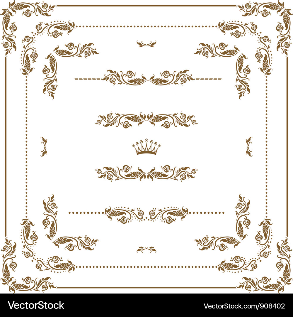 Decorative frame Royalty Free Vector Image - VectorStock