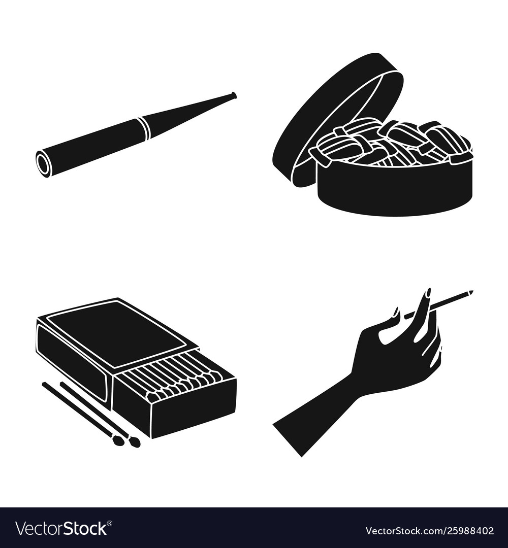 Isolated object anti and habit symbol set