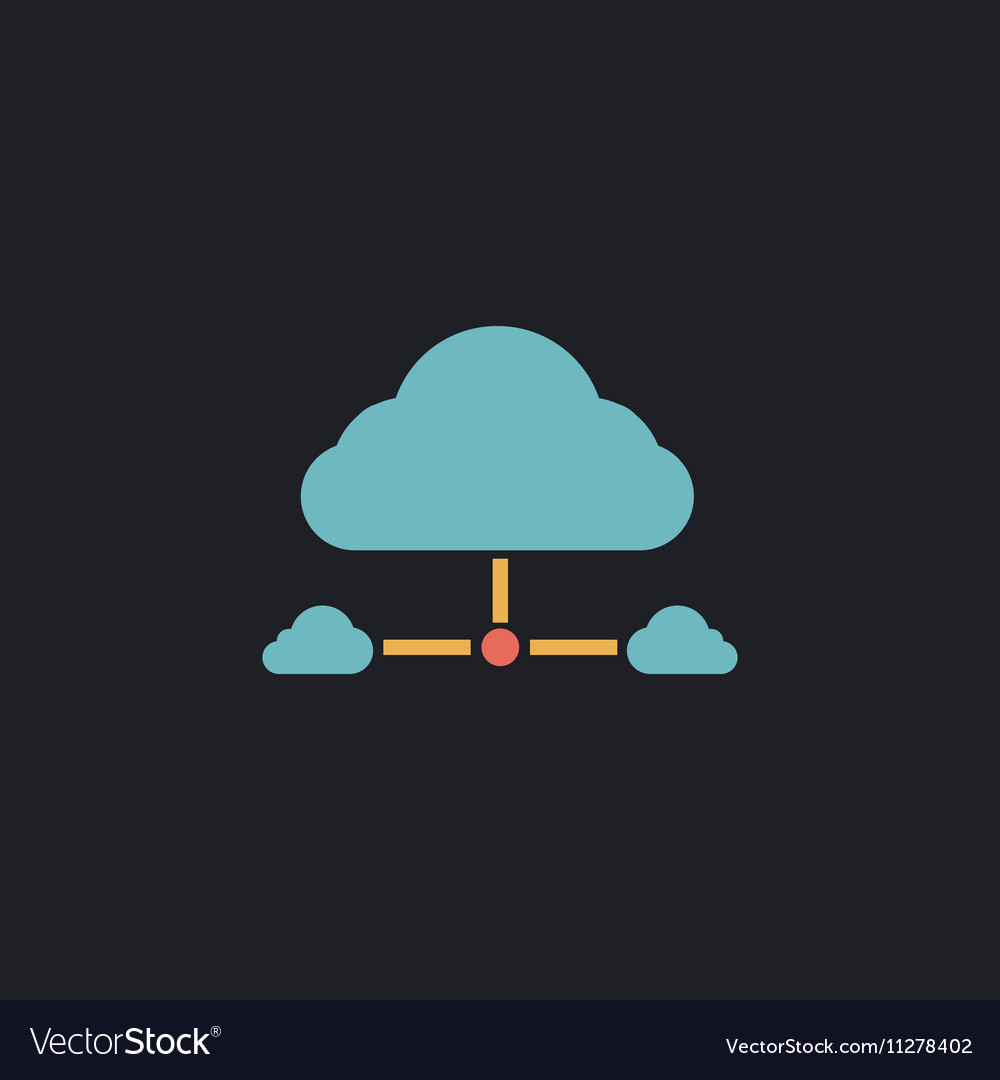 It cloud computer symbol