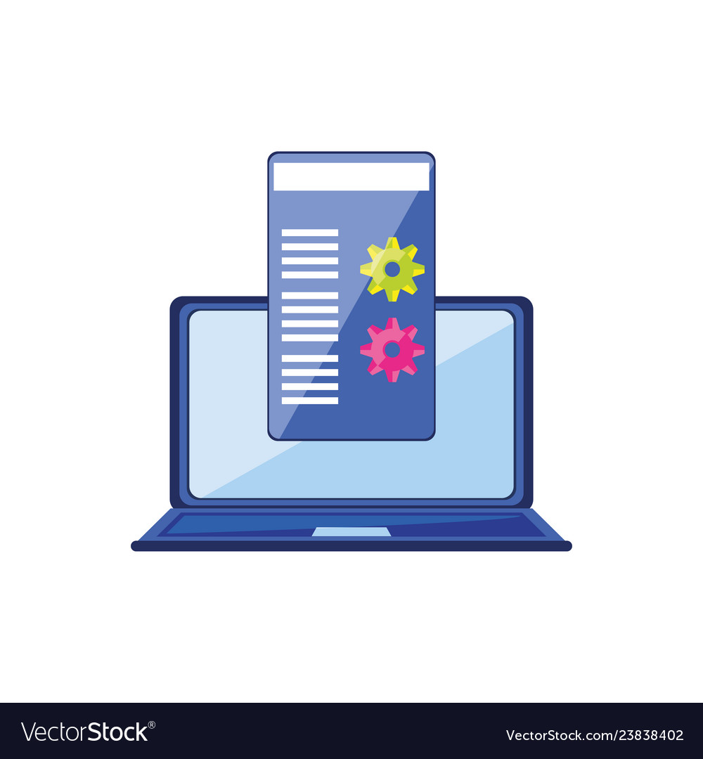 Laptop computer with web page