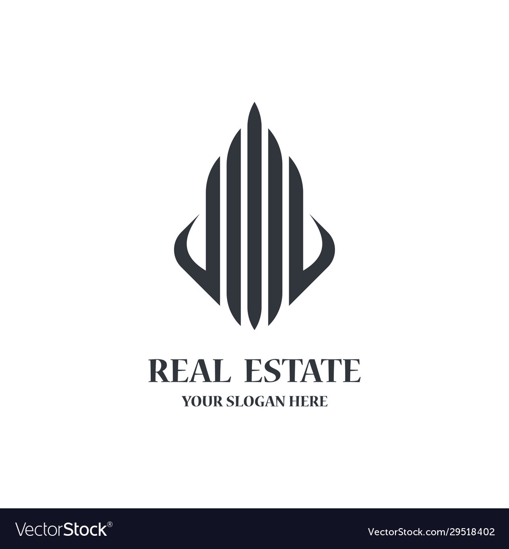 Real estate logo template icon