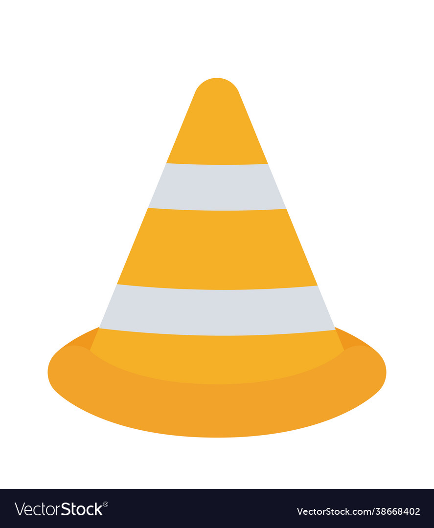 Traffic cone design Royalty Free Vector Image - VectorStock