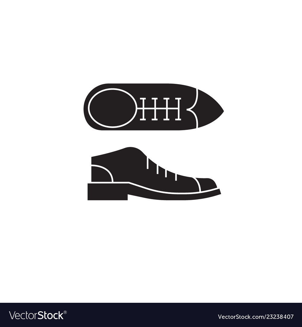 Businessman shoes black concept icon