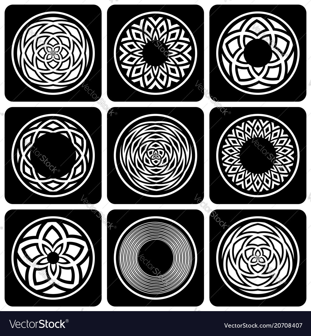 Circular Ornament Collection
