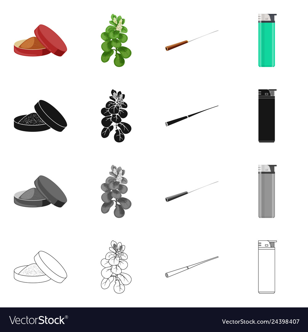 Design of refuse and stop symbol set vector image Design of refuse and stop symbol set