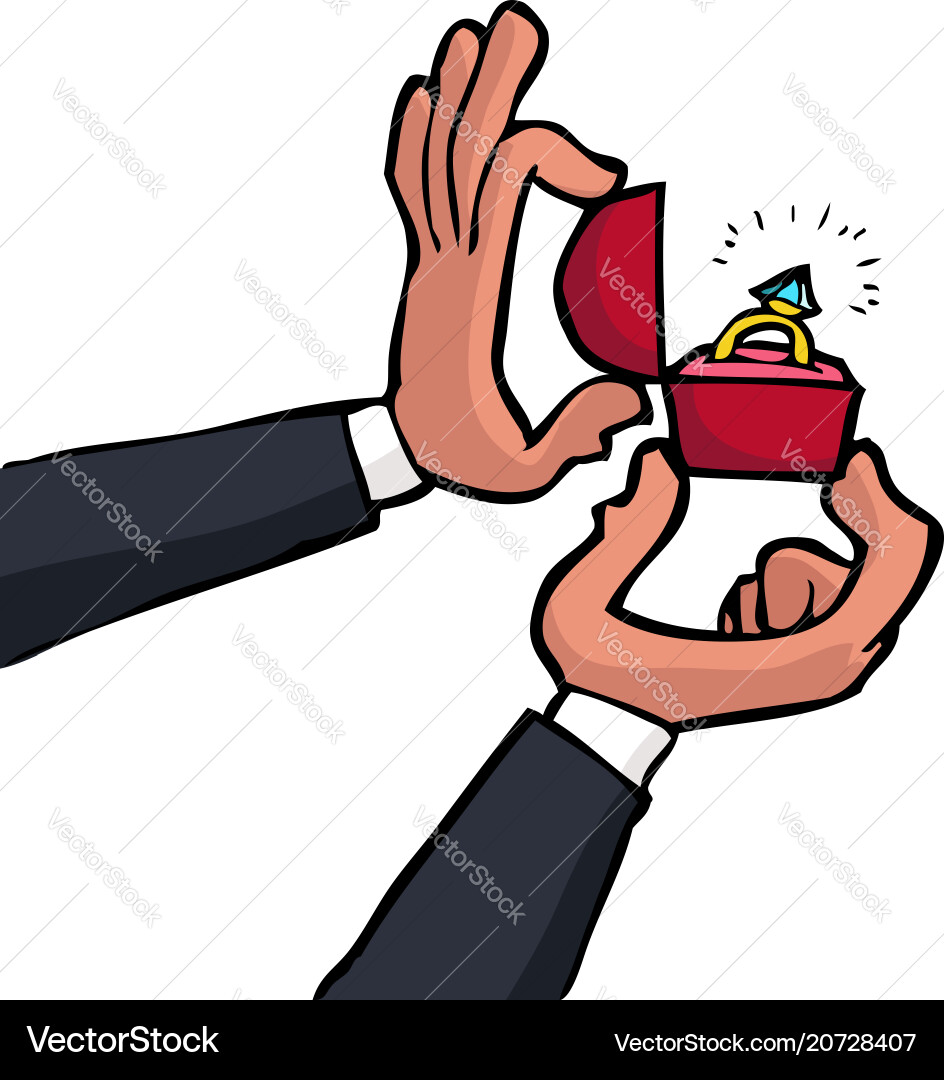 Doodle wedding ring Royalty Free Vector Image - VectorStock