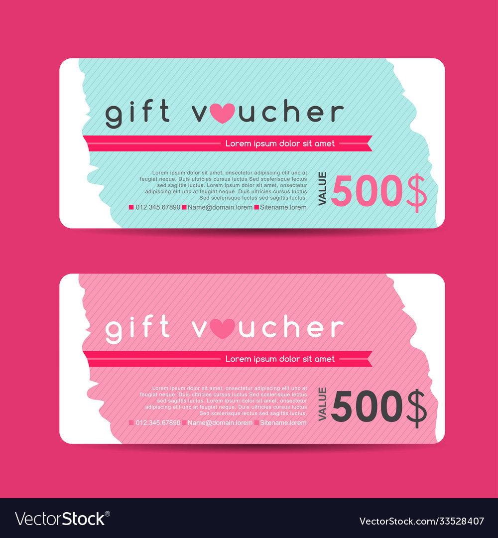 Gift voucher 199 Royalty Free Vector Image - VectorStock