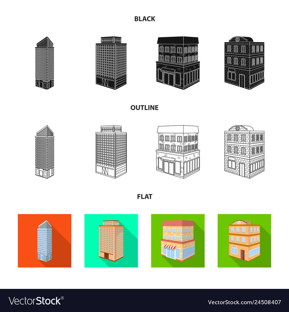 Isolated object of construction and building icon Vector Image Isolated object of construction and building icon