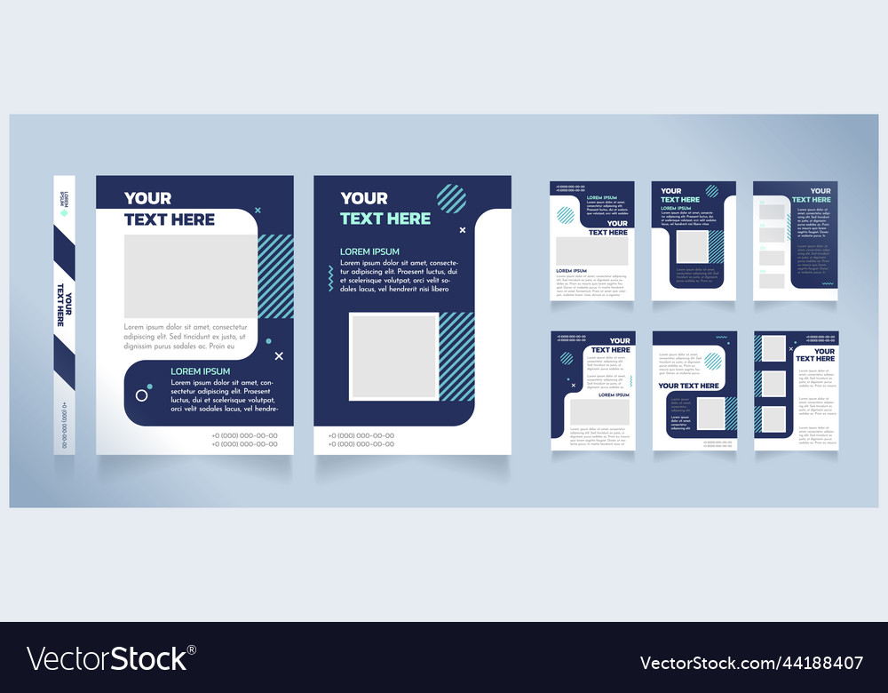 Science development blank brochure design