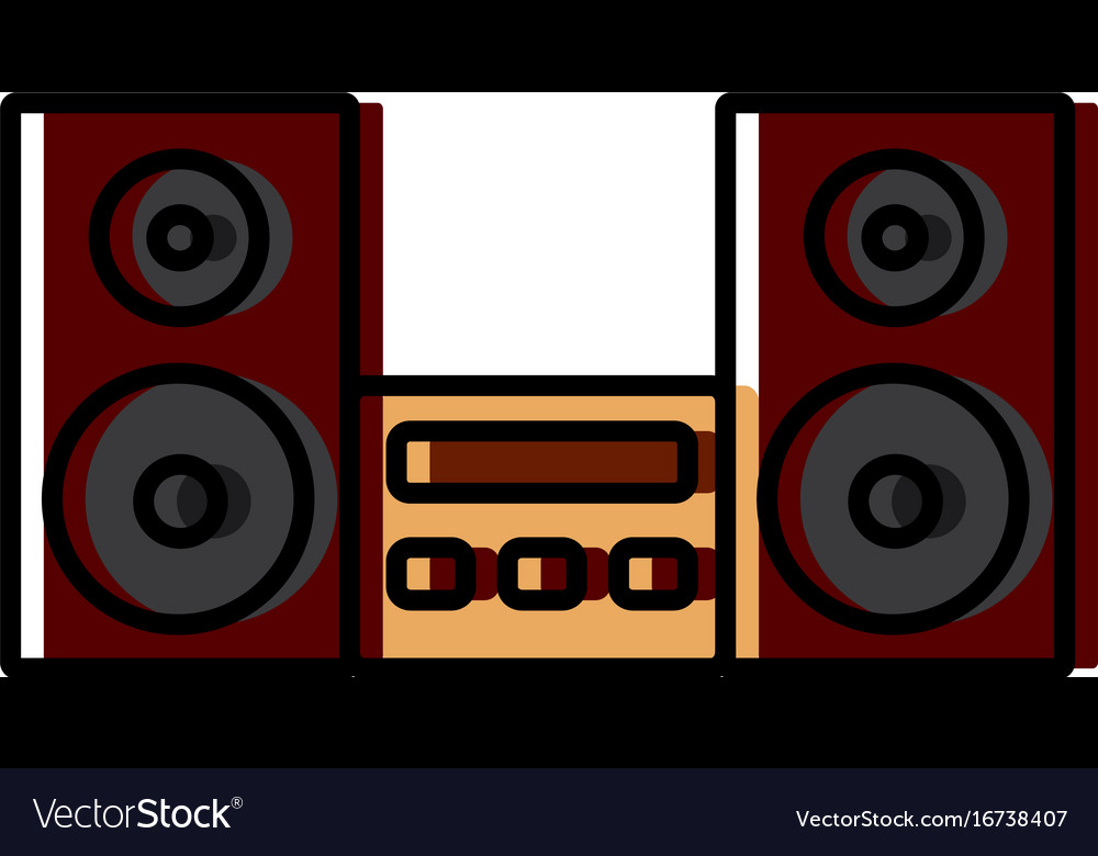 Stereo system icon Royalty Free Vector Image - VectorStock