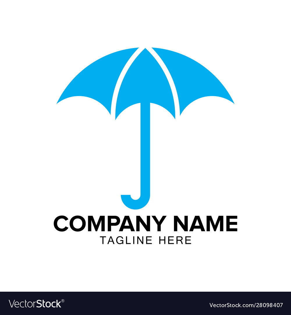 Umbrella logo Royalty Free Vector Image - VectorStock