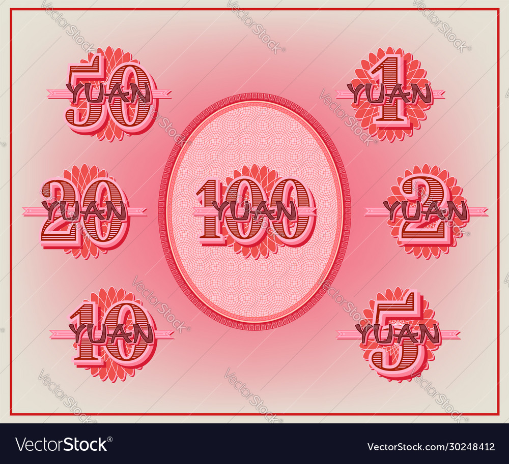 A set samples face values from 1 to 100 yuan
