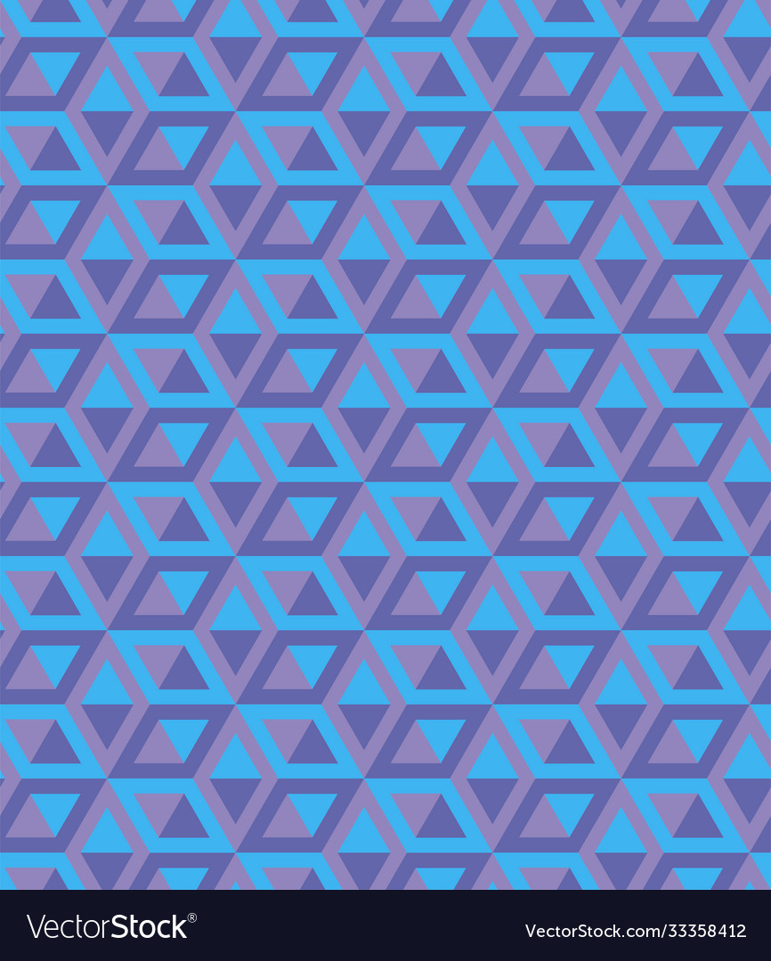 Abstract cube pattern fully seamless 3d vector image Abstract cube pattern fully seamless 3d