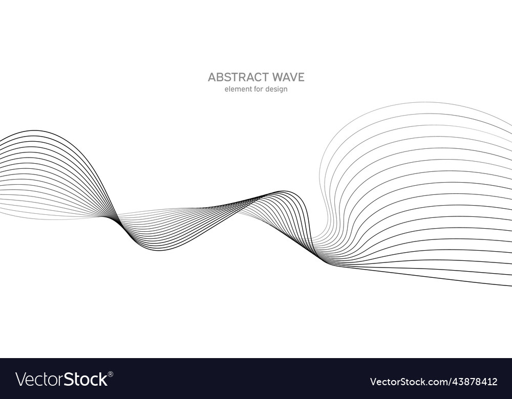 Abstract wave element for design digital vector image Abstract wave element for design digital