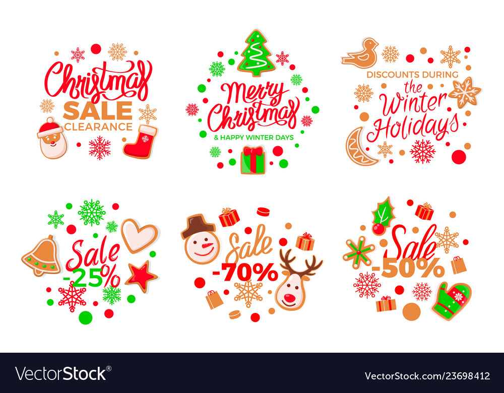 Gingerbread Cookie Christmas Set